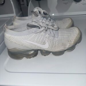 Nike Gray and White VaporMax Sneakers